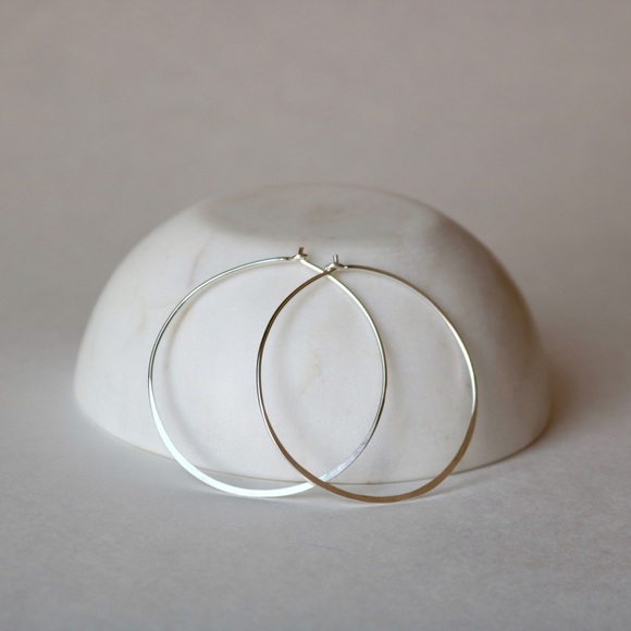 Agapantha Jewelry - Agapatha Sterling Silver Hoop Earrings
